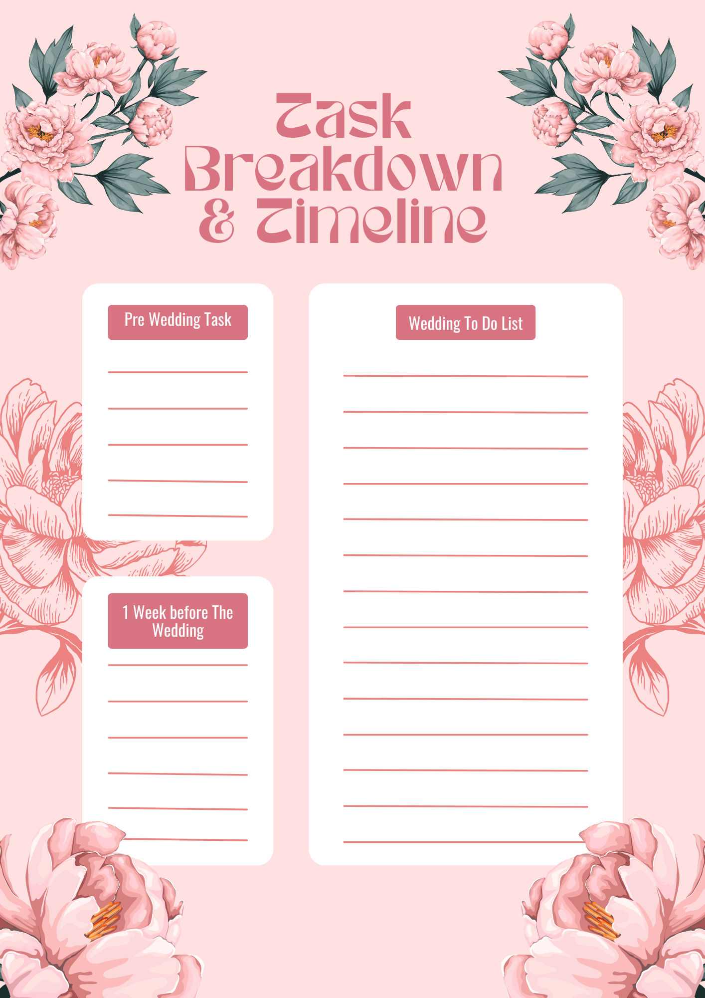 Task Breakdown & Timeline