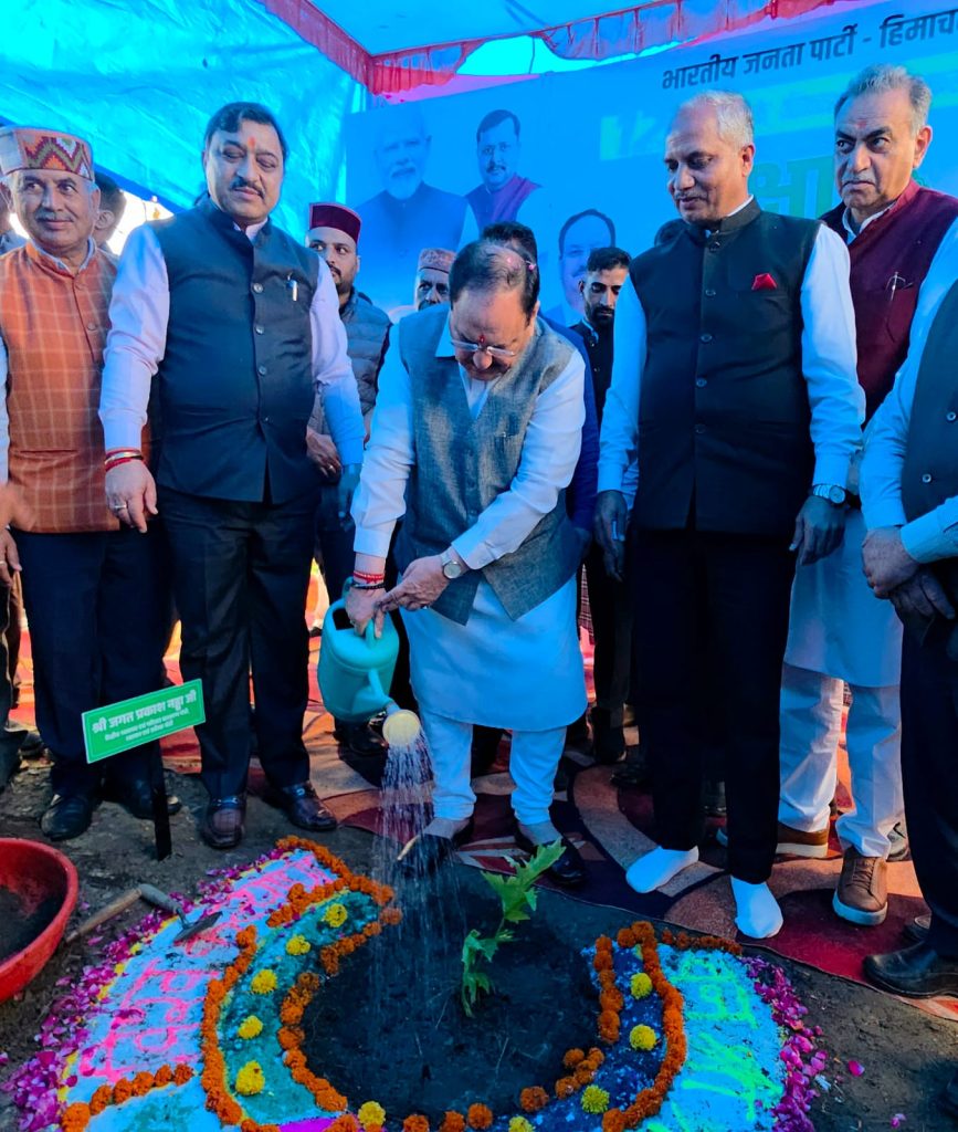 गृह मंत्री अमित शाह द्वारा नड्डा पौधारोपण अभियान की शुरुआत दिल्ली में